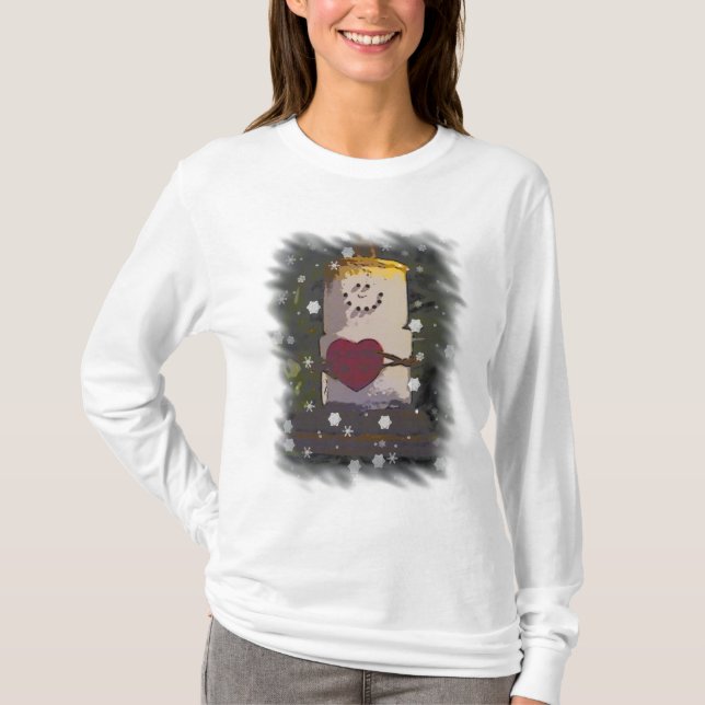 T-shirt S'Mores Je Brûle Pour U Snowman (Devant)