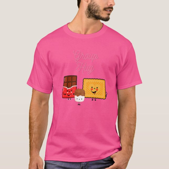 T-shirt Smores Marshmallow Dégustation de feu Camper Campe (Devant)