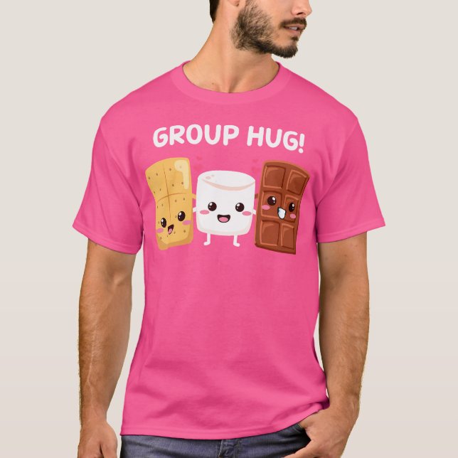T-shirt S'Mores Marshmallows Funny Smores Camping Group Hu (Devant)