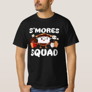 T-shirt S'mores Marshmallows Funny Smores Squad Camping Ca