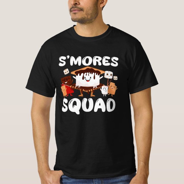 T-shirt S'mores Marshmallows Funny Smores Squad Camping Ca (Devant)