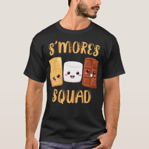 T-shirt S'Mores Marshmallows Funny Smores Squad Camping Ca