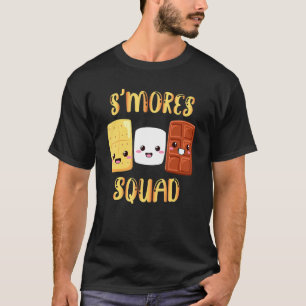 T-shirt S'mores Marshmallows Smores Squad Camping