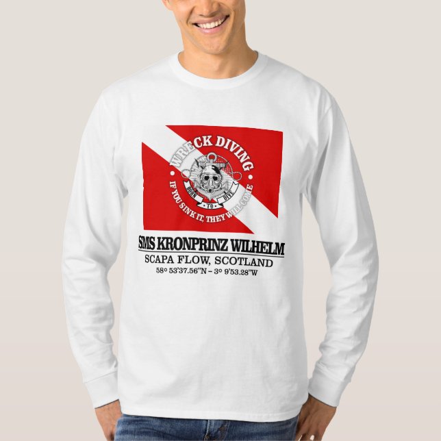T-shirt SMS Kronprinz Wilhelm (meilleures épaves) (Devant)