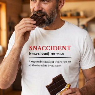 T-shirt Snaccident - Définition de dictionnaire personnal