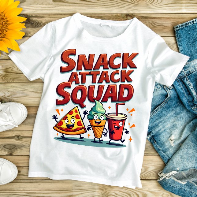 T-shirt Snack Attack Squad – Amusant thème snack (Créateur téléchargé)