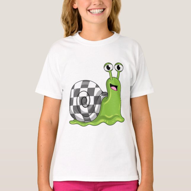 T-shirt Snack aux échecs avec échiquier (Devant)