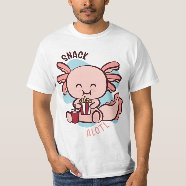 T-shirt Snack. Axolotl. (Devant)