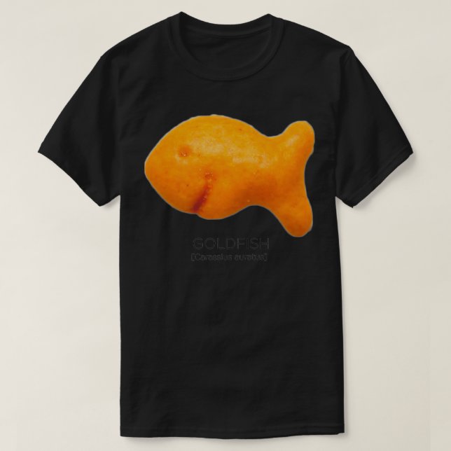 T-shirt Snack de poisson d'or scientifique nouveauté Premi (Design devant)