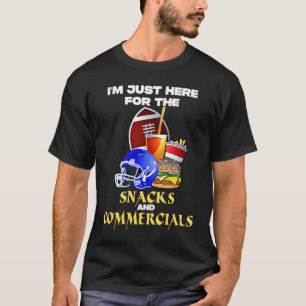 T-shirt Snack Du Dimanche Et Football Commercial Américain