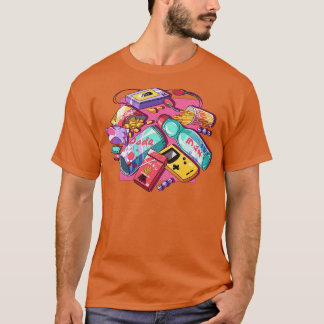 T-shirt snacks et boissons japonais rétro