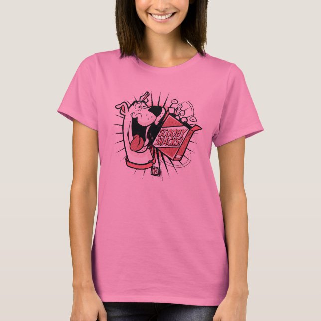 T-shirt Snacks Scooby Doo demi-teinte Scooby (Devant)