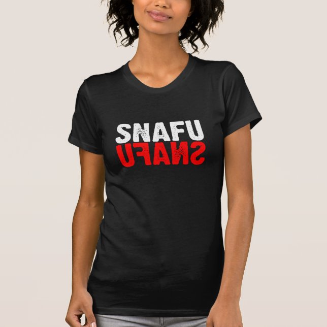 T-shirt SNAFU (obscurité) (Devant)