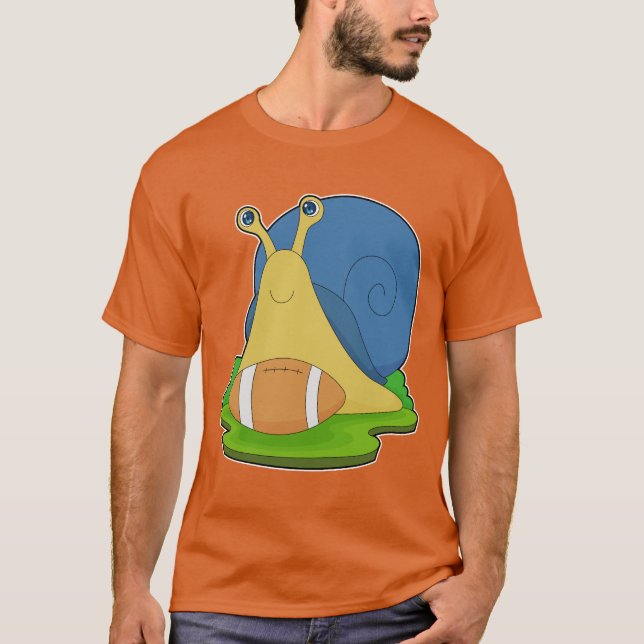 T-shirt Snail American Football Sports (Devant)