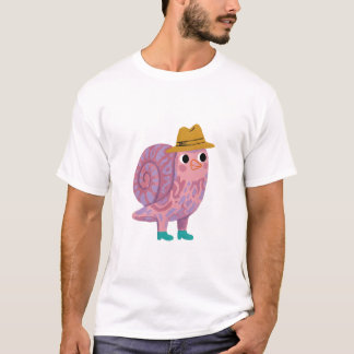 T-shirt Snail Fedora – Chapeau Fedora Moutarde Mig