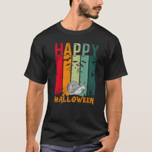T-shirt Snail Girls Boys Retro Style Halloween Diner Par