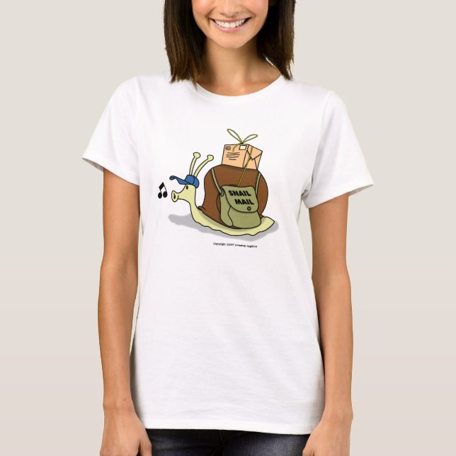 T-shirt Snail Mail Dames Bébé Poupée (Mis en place) (Devant)