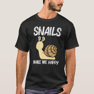 T-shirt Snail Pour Men Women Land Sea Freshwater Snail