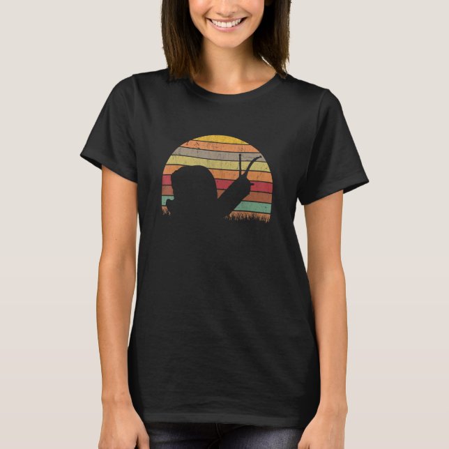 T-shirt Snail Retro Roman Snail Vintage 1 (Devant)