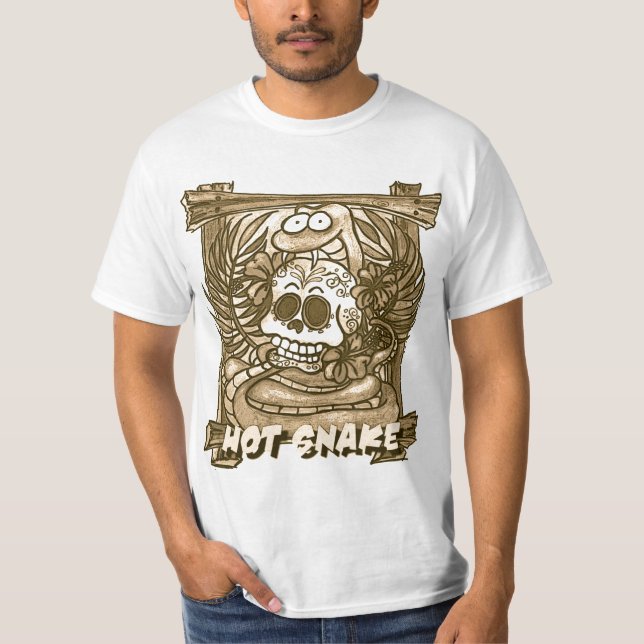 T-shirt SNAKE2sepia CHAUD (Devant)