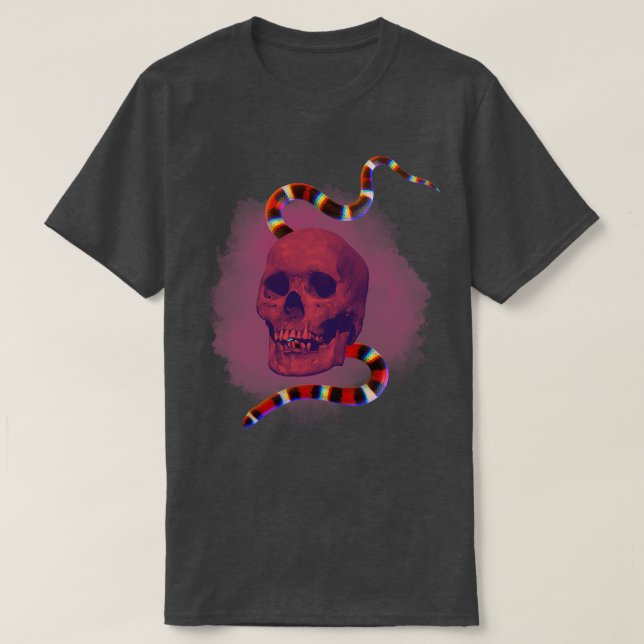 T-shirt Snake and skull (Design devant)