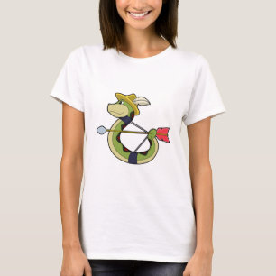 T-shirt Snake as Archer with Bow & Arrow