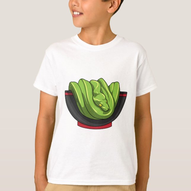 T-shirt Snake avec Ramen Bowl (Devant)