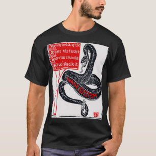 T-SHIRT SNAKE DU SYSTÈME SALAIRE IWW