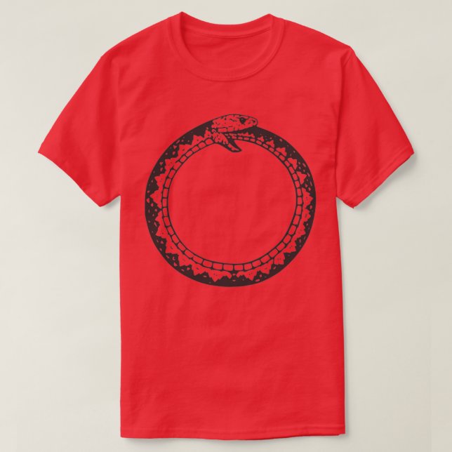 T-shirt Snake eating its own tail  (2)  (Design devant)