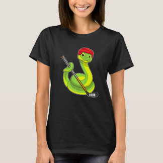 T-shirt Snake Ice Hockey Bâton de Hockey sur Glace Sports