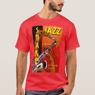 T-shirt Snake Jazz Vintage
