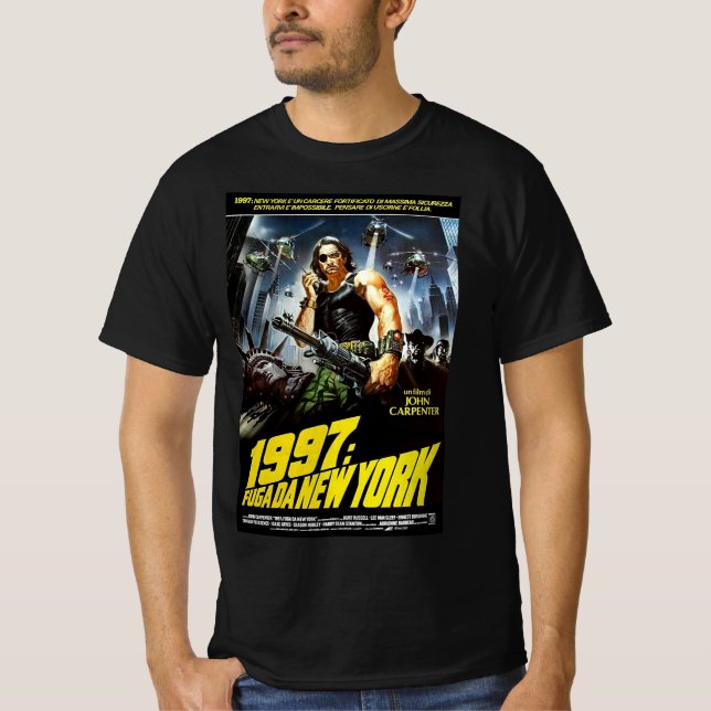 T-shirt Snake Plissken John Carpenter 1997 Escape New York (Devant)