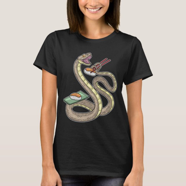 T-shirt Snake Sushi (Devant)