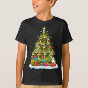 T-shirt Snake Xmas Tree Lighting Santa Snake Christmas