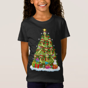 T-Shirt Snake Xmas Tree Lighting Santa Snake Christmas