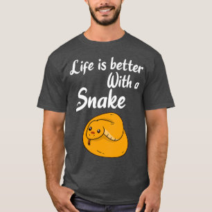 T-shirt SNAKES La vie est meilleure avec un serpent (5)