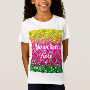 T-Shirt Snakeskin rose parties scintillant