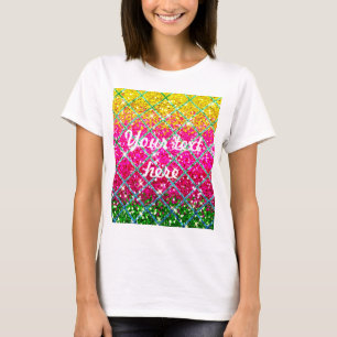 T-shirt Snakeskin rose parties scintillant