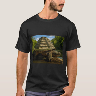 T-shirt Snappingurtle with Pyramid of the Niches Shell fri