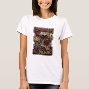 T-shirt Snappy Gold EN COURS D'EXECUTION SUR DU VIN ET MAU