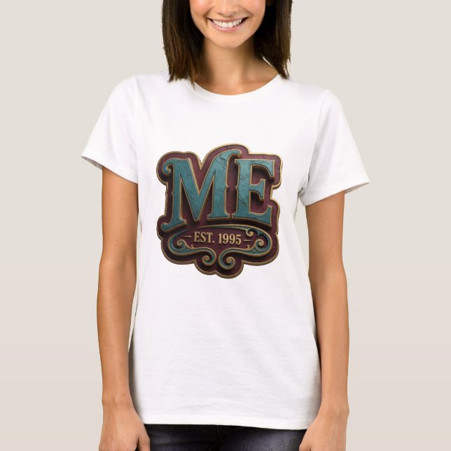 T-shirt Snappy Gold ME EST 1995 Impression (Devant)