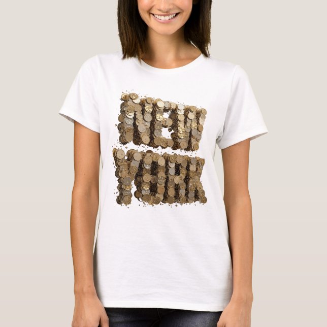 T-shirt Snappy Gold NEW YORK Conception Graphique (Devant)