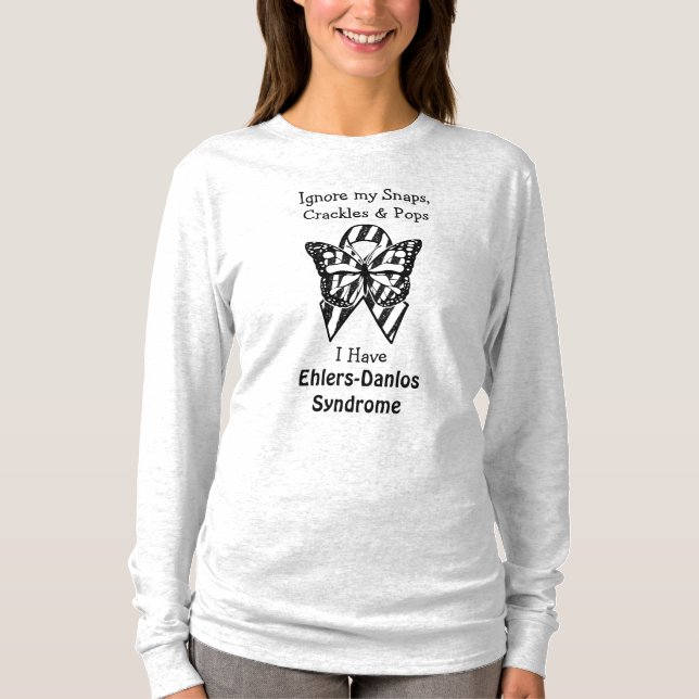 T-shirt Snaps, Cracket et Pops Syndrome Ehlers-Danlos T (Devant)