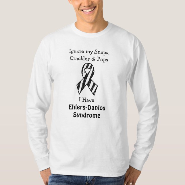 T-shirt Snaps, Cracket et Pops Syndrome Ehlers-Danlos T (Devant)