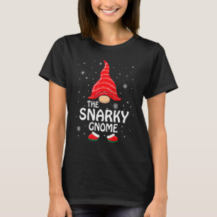 T-shirt Snarky Gnome Famille de jumelage Groupe Noël