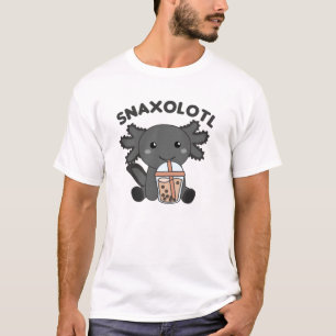 T-shirt Snaxolotl Axolotl Amateurs de thé à bulles Animaux