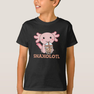 T-shirt Snaxolotl Axolotl Amateurs de thé à bulles Animaux
