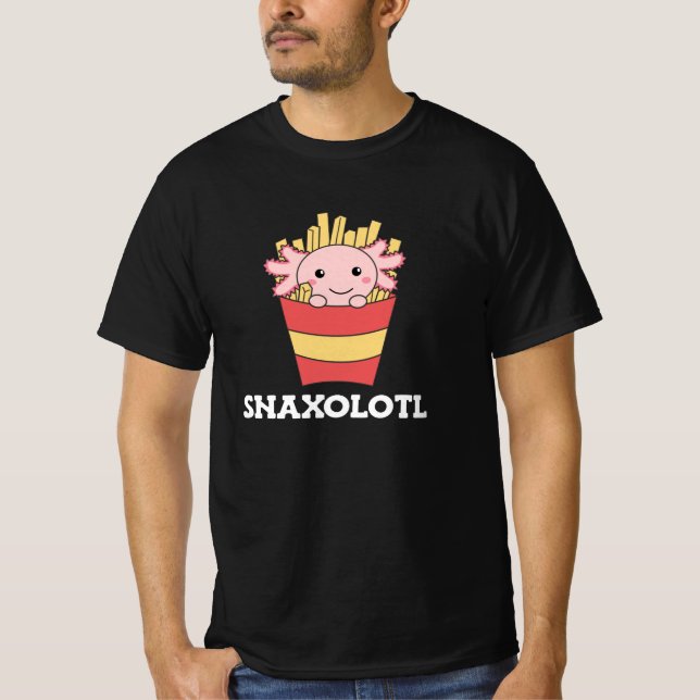 T-shirt Snaxolotl Axolotl Lover Mignons Animaux Fries (Devant)
