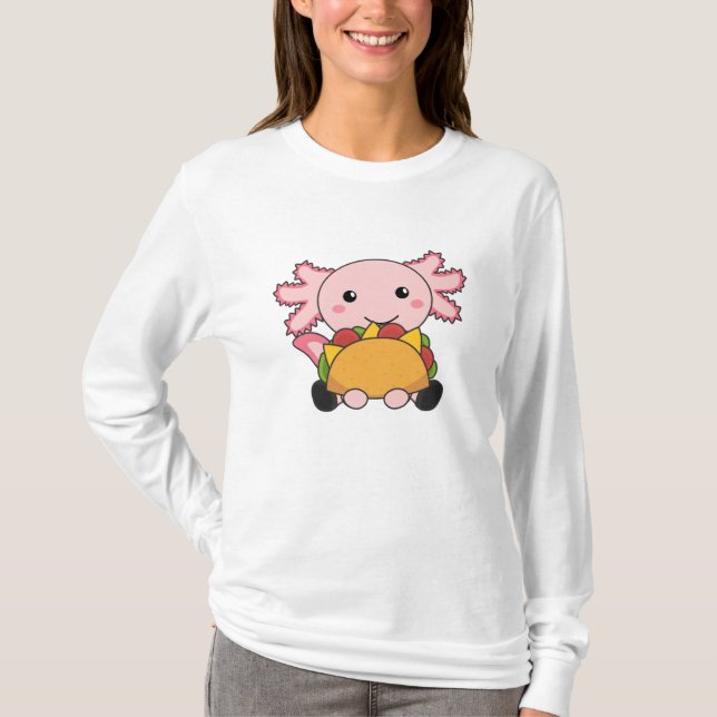T-shirt Snaxolotl Axolotl Tacco Amateurs de doux animaux (Devant)