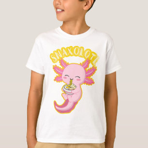 T-shirt Snaxolotl Cute Axolotl Lover Amusant Axolotl Enfan